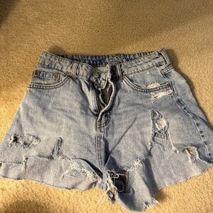 Wild Fable Light Blue Distressed Jean Shorts